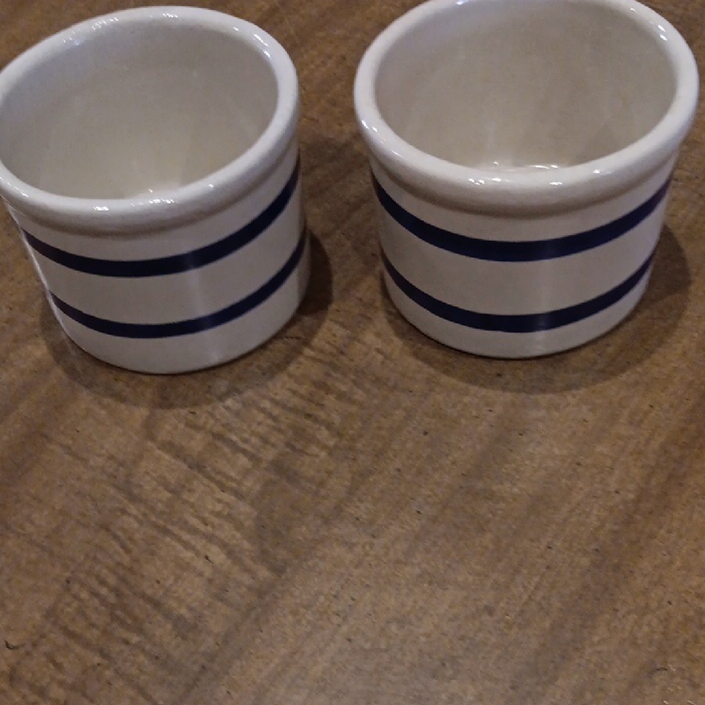 Striped Ceramic Crocks - Picture 5 of 5